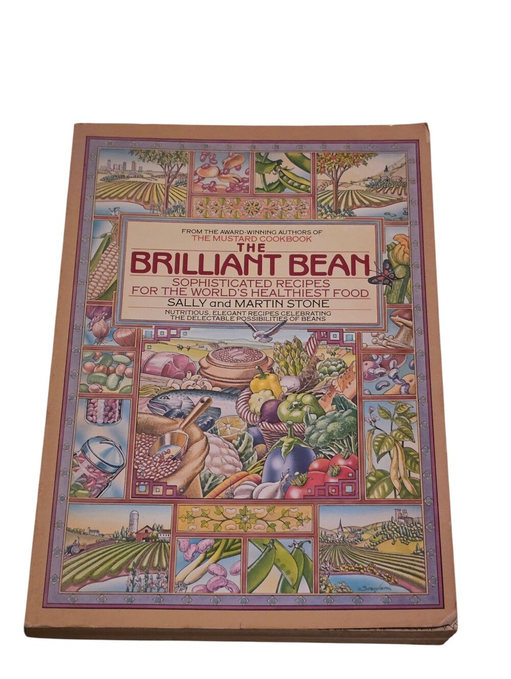 "The Brilliant Bean" Vintage 1980s Softcover Cookbook By Sally & Martin Stone